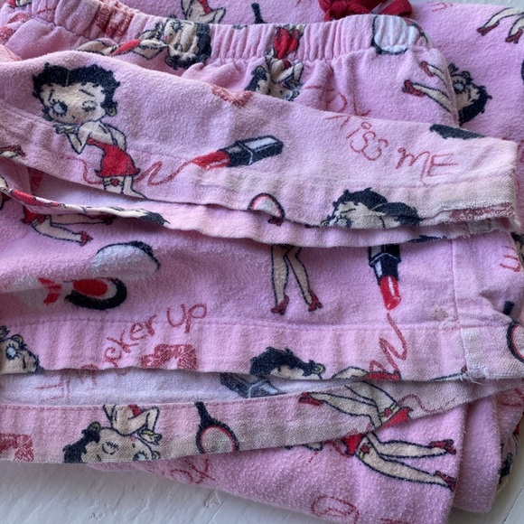 Betty Boop super cute and soft 100% cotton pj bottoms 2007 sz XL pink💗 - Picture 12 of 16